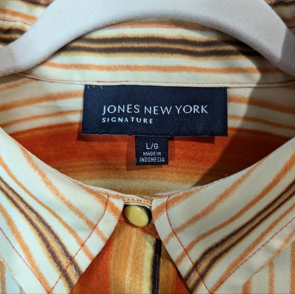 Retro Vintage style Jones Blouse with fun buttons Size Large 70s Vibed - Picture 4 of 5